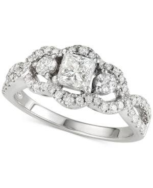Diamond Princess Engagement Ring (1-1/4 Ct. T.w.) In 14k White Gold