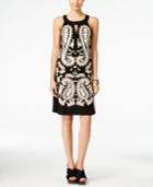 Inc International Concepts Embroidered Keyhole Sheath Dress, Only At Macy's