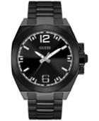 Guess Men's Black Stainless Steel Bracelet Watch 46mm U0963g2