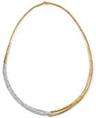 Duo By Effy Diamond Two-tone Necklace (1-1/3 Ct. T.w.) In 14k Yellow And 14k White Gold