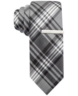 Alfani Stevie Plaid Skinny Tie, Only At Macy's