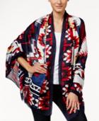 Echo Graphic Ikat Oblong Scarf