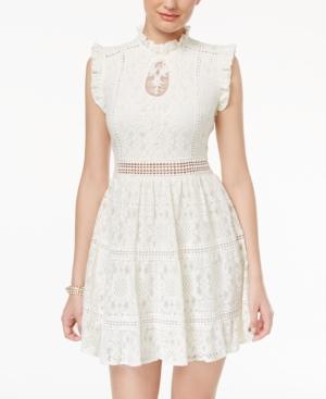 Disney Beauty And The Beast Juniors' Lace Fit & Flare Dress