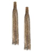 Inc International Concepts Crystal Chain Linear Drop Earrings, Created For Macy's