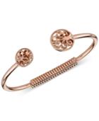2028 Rose Gold-tone Filigree Cuff Bracelet