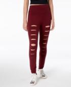 Material Girl Active Juniors' Slashed Leggings, Created For Macy's