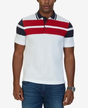 Nautica Men's Classic-fit Block Stripe Cotton Polo