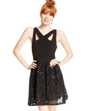 Hailey Logan Ottoman Rosette Party Dress