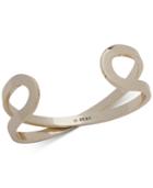 Dkny Gold-tone Crisscross Open Cuff Bracelet, Created For Macy's