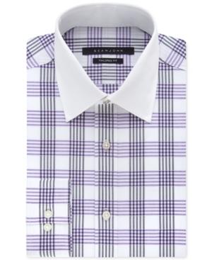 Sean John Men's Purple Haze Plaid Dress Shirt