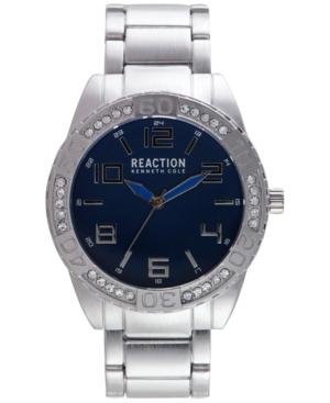 Kenneth Cole Reaction Men's Silver-tone Bracelet Watch 48mm