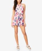 Rachel Rachel Roy Printed Tie-front Romper, Created For Macy's