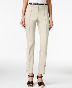 Style & Co. Slim-fit Belted Pants, Only At Macy's