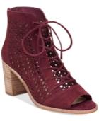 Vince Camuto Trevan Perforated Booties Women's Shoes