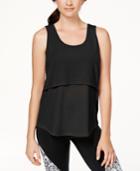 Jessica Simpson The Warm Up Mesh Active Tank Top, Only At Macy's