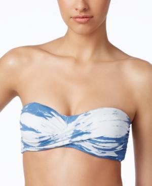 Lucky Brand Fireworks Tie-dye Strapless Bikini Top Women's Swimsuit