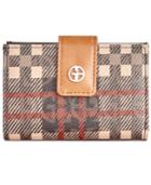 Giani Bernini Plaid Logo Index Wallet, Created For Macy's