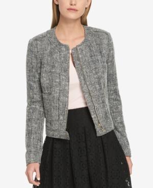 Tommy Hilfiger Collarless Tweed Jacket