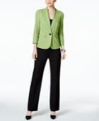 Le Suit Colorblocked Twill Pantsuit
