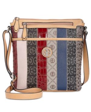 Giani Bernini Patchwork Stripe Crossbody, Created For Macy's