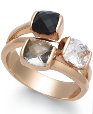 Charter Club Gold-tone Triple-stone Ring, Created For Macy's