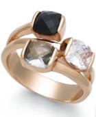 Charter Club Gold-tone Triple-stone Ring, Created For Macy's
