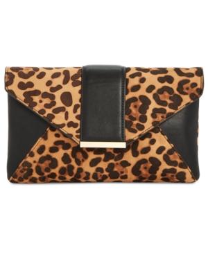 I.n.c. Leopard-print Luci Clutch, Created For Macy's