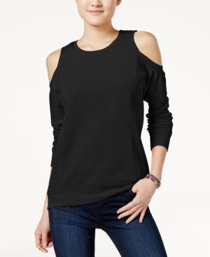 Ultra Flirt Juniors' Cold-shoulder Sweatshirt