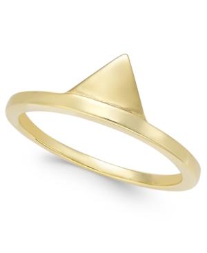 Thomas Sabo Triangle Ring In 18k Gold-plated Sterling Silver