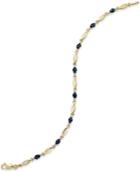 Sapphire (1-5/8 Ct. T.w.) And Diamond Accent Bracelet In 14k Gold