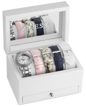 Guess Women's Stainless Steel Bracelet Watch & Interchangeable Straps Boxset 40mm U0713l1