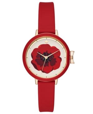 Kate Spade New York Women's Park Row Red Silicone Strap Watch 34mm