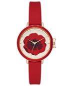 Kate Spade New York Women's Park Row Red Silicone Strap Watch 34mm