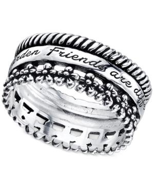 Unwritten Sterling Silver Friends Ring