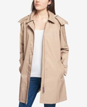 Tommy Hilfiger Hooded A-line Raincoat