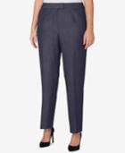 Tahari Asl Plus Size Denim Trousers