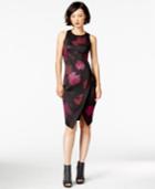 Bar Iii Floral-print Envelope Dress, Only At Macy's