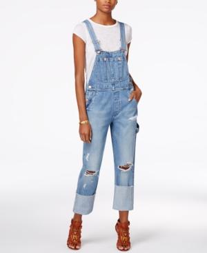 M1858 Carson Ripped Denim Overalls