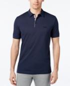 Hugo Boss Green Men's C-firenze Embroidered Logo Polo