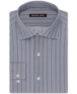 Michael Kors Slate Grey Stripe Dress Shirt