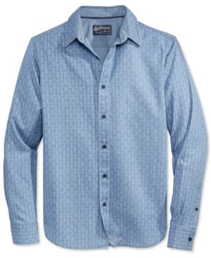 American Rag Men's Zigzag Indigo Shirt, Only At Macy's