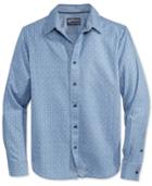 American Rag Men's Zigzag Indigo Shirt, Only At Macy's