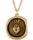 Rachel Rachel Roy Gold-tone Heart Talisman Pendant Necklace
