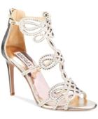 Badgley Mischka Teri Strappy Embellished Evening Sandals Women's Shoes