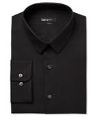 Bar Iii Slim-fit Black Solid Dress Shirt