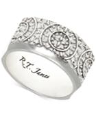 R.t. James Men's Silver-tone Sundial Ring