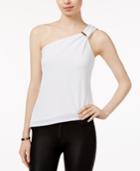 Lily Black Juniors' One-shoulder Asymmetrical-hem Top, Only At Macy's