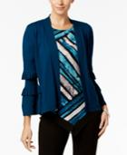 Alfani Double-pleated Cardigan, Created For Macy's