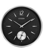 Citizen Gallery Silver-tone & Black Wall Clock