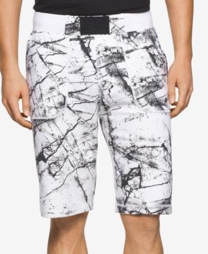 Calvin Klein Jeans Men's Marble Graphic-print Shorts